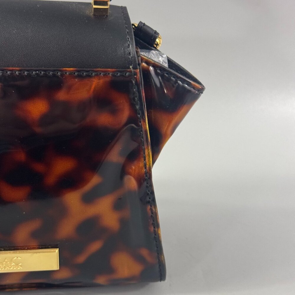 ZAC Zac Posen Leather-Trimmed Tortoise Shell Mini Bag - Picture 9 of 14